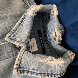 KSUBI ACID TRIP DENIM JACKET (SIZE MEDIUM)